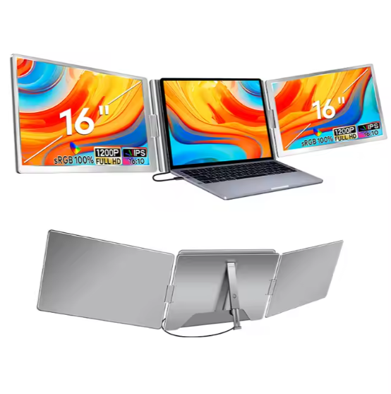 16" 2 x 1920x1200 16:10 Bakmontert