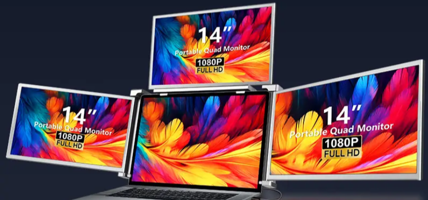 14" 3 x 1920x1080 16:9 Skjermfeste
