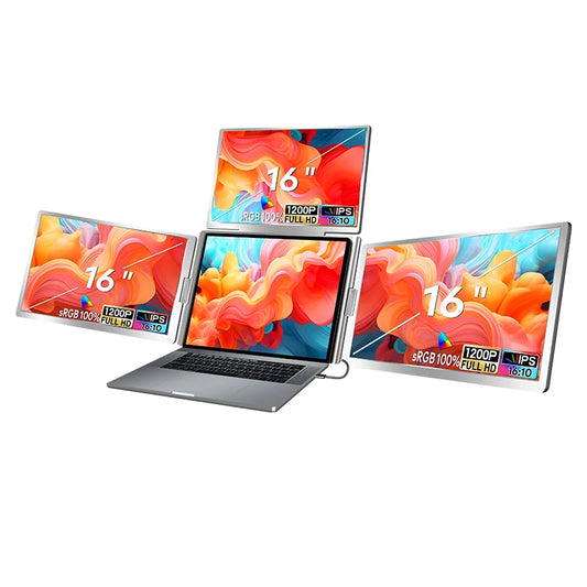 14" 3 x 1920x1200 16:10 Bakmontert