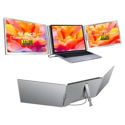 14" 2 x 1920x1200 16:10 Bakmontert
